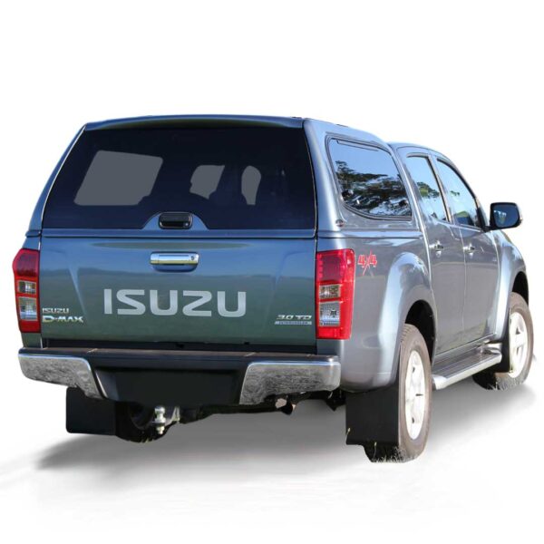 razorback smm steel canopy fitted to an Isuzu Dmax dual cab