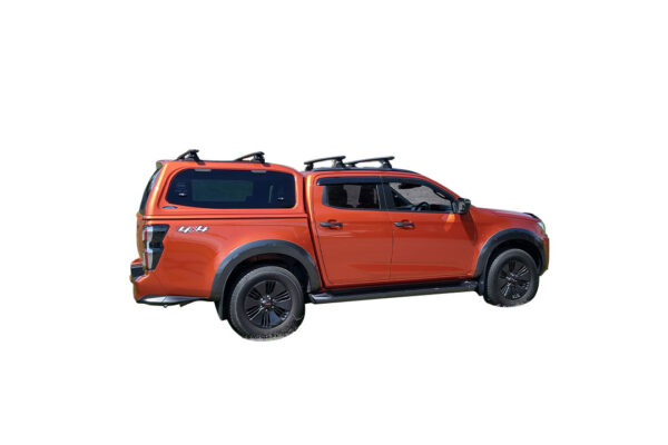 razorback steel canopy on isuzu dmax orange