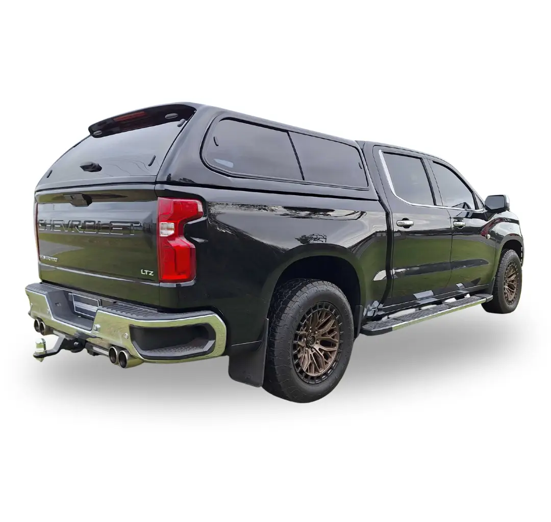 Chevrolet Silverado 1500 Canopy from Razorback Canopies in Black