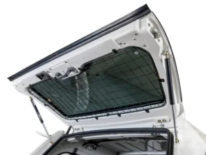 Razorback Tradesman canopy rear door security mesh