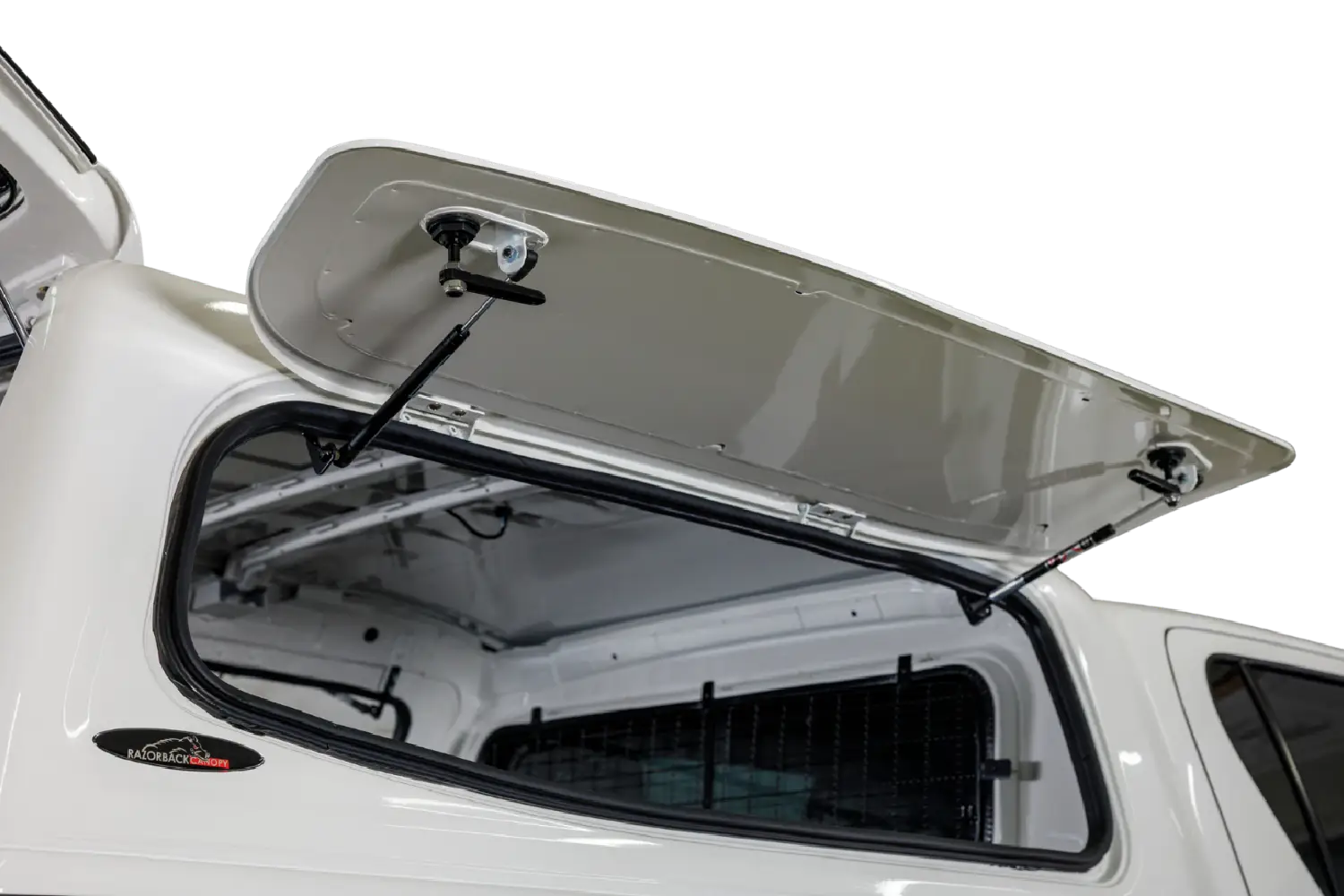 Razorback Tradesman Canopy With side panel Open